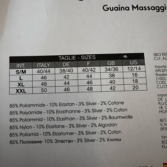 NWT IBICI Shapewear High Waisted Black Shorts Sz S/ M 12/14 Made in Italy - Picture 2 of 2